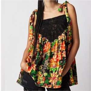 NWOT Free People Bali Moroccan Flowers Tunic